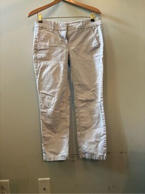 Ann Taylor LOFT Light Blue Petite Trousers Dress Pants Ankle Cropped Office 4P